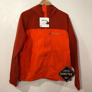 NWT Marmot Minimalist Gore-Tex PacLite Jacket, Men’s Large - Orange
